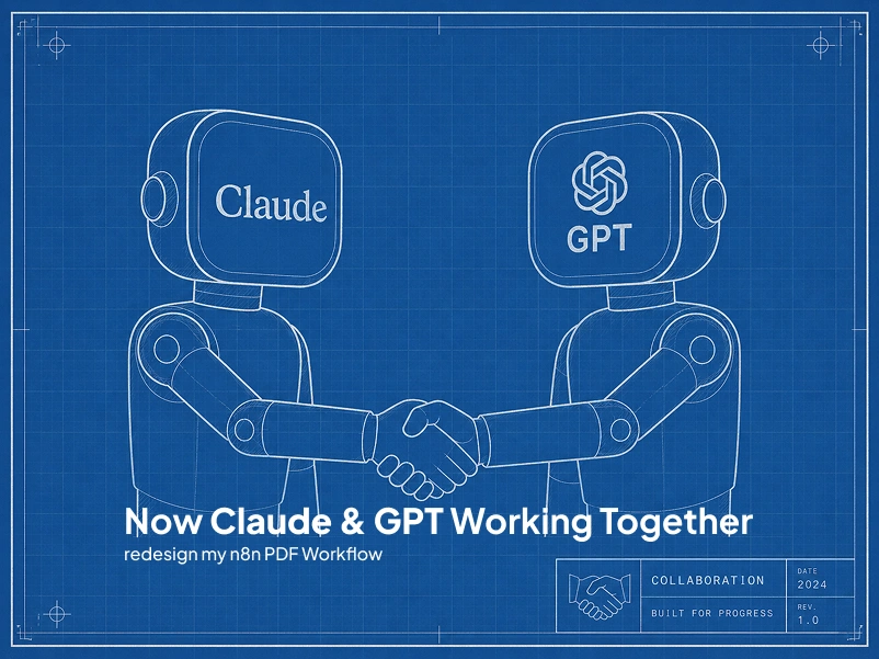 Claude & Gpt Working Together, Redesign my n8n PDF Workflow